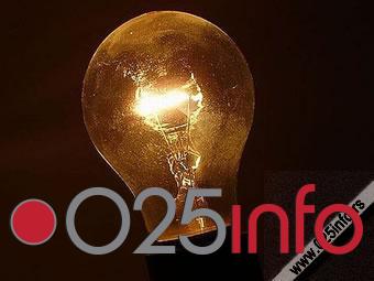 Nestanak električne energije za utorak, 13. avgust