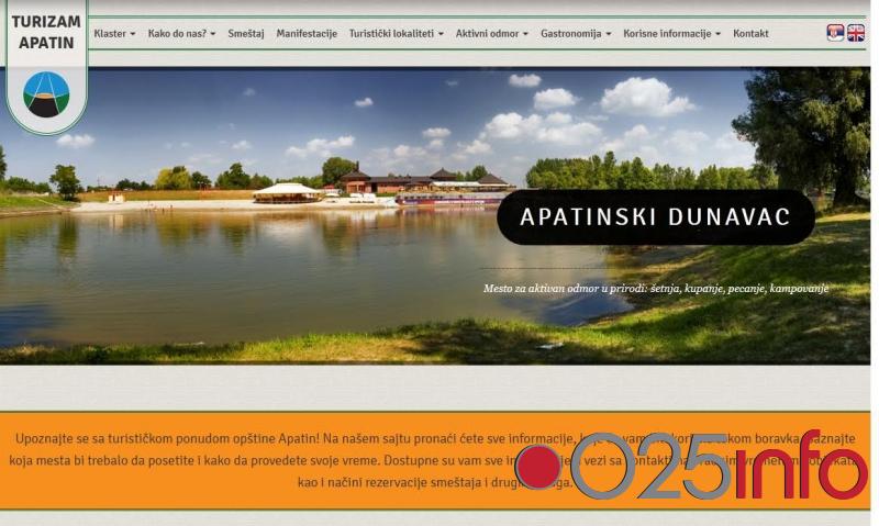 Objavljen sajt klastera za turizam Apatin