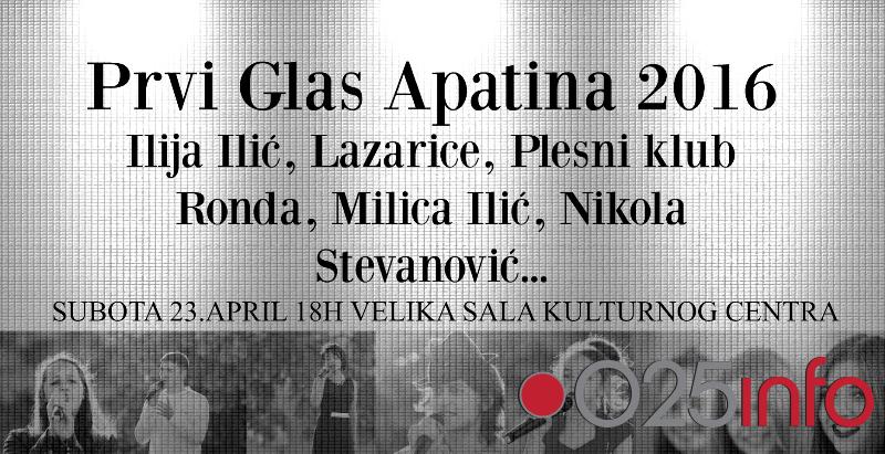 Prvi glas Apatina u subotu