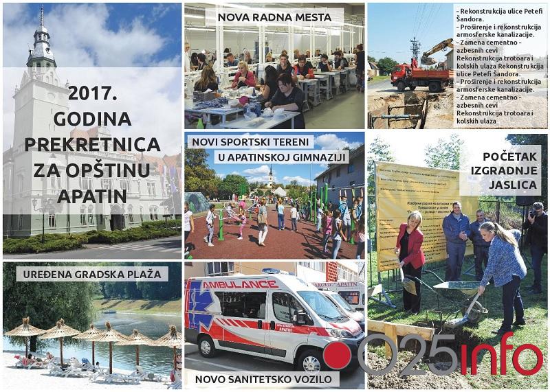2017. - Godina prekretnica za opštinu Apatin