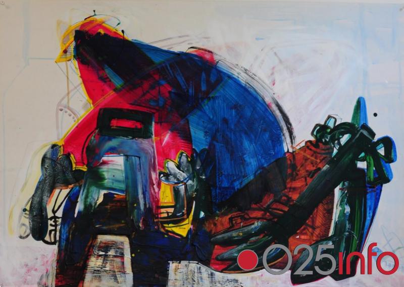 Obaveštenje o otvaranju izložbe slika, skulptura i crteža “Zapisi i kazivanja” akademika Save Halugina