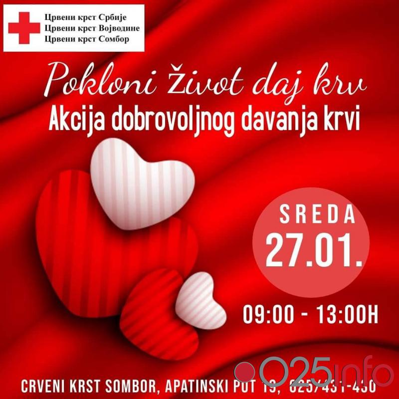 Akcija dobrovoljnog davanja krvi 27. januara