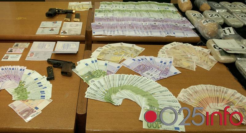 Zaplenjeno oko 50 kg narkotika i 110 hiljada eura